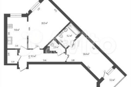 2-к. квартира, 63,7 м², 4/12 эт.